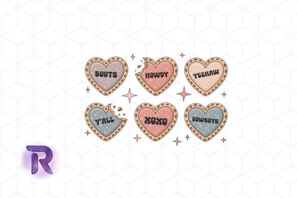 Download Western Love Hearts Valentine's Day PNG - Hearts Collection