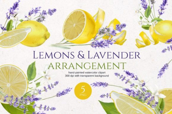 Download Lemons and Lavender Arrangements - Premium Bundle