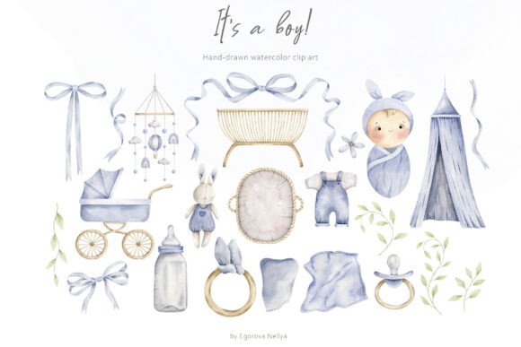Download It's a Boy Clip Art - Clip art Collection