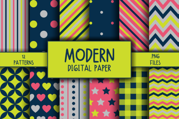 Download Modern Pattern Digital Paper - Modern pattern Collection