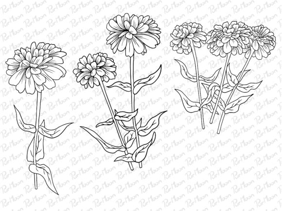 Download Line Art Flowers Arrangements - Arrangements Collection