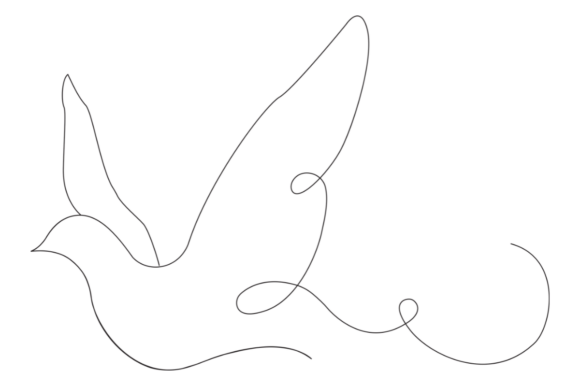 Download Continuous One Line Flying Dove - One line Collection